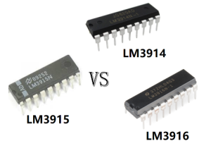 M3914 vs. LM3915 vs. LM3916 : 주요 차이점이 설명되었습니다