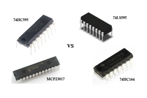 74HC595, 74LS595, 74HC164 및 MCP23017의 차이를 이해합니다