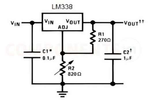 LM338K Typical Application Circuit