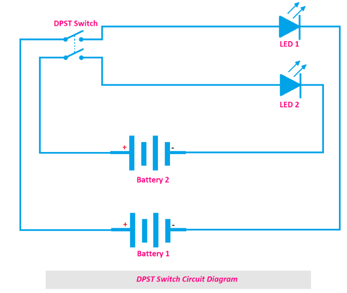 DPST Switches Circuit Diagram