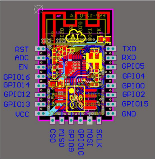 ESP-12F Pinout