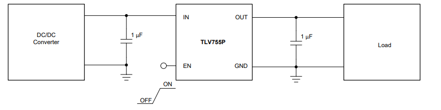 TLV75533PDBVR Application Circuit